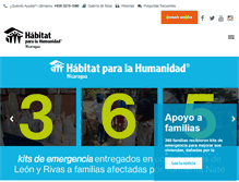 Tablet Screenshot of habitatnicaragua.org